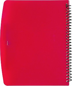 PP, wire bound notebook with 30 lined pages, scan app and pen. Blue ink.