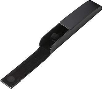 PU luxurious black pen case, suitable for one pen