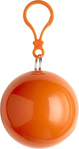 PVC poncho in a plastic ball Orange