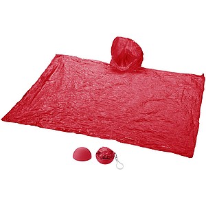Rain poncho - red