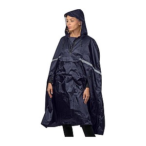 Rain poncho that folds into a belt bag