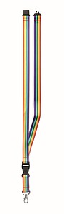 Rainbow RPET lanyard