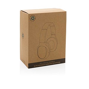 RCS and FSC® bamboo Elite Foldable wireless headphone