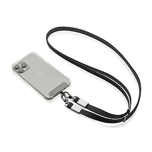 RCS Crossbody Lanyard made from Recycled PET, Black