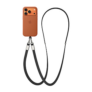 RCS Crossbody Lanyard made from Recycled PET, Black