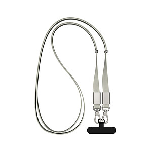 RCS Crossbody Lanyard made from Recycled PET, Grey