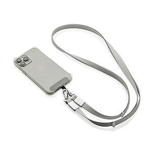 RCS Crossbody Lanyard made from Recycled PET, Grey