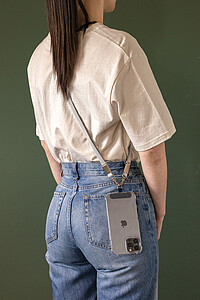 RCS Crossbody Lanyard made from Recycled PET, Grey
