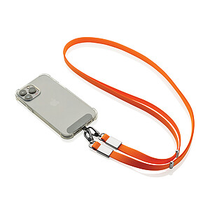 RCS Crossbody Lanyard made from Recycled PET, Orange