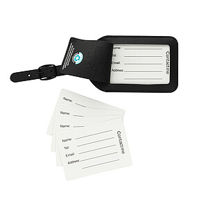RCS Luggage Tag with Tracker, Black