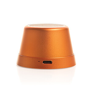 RCS Magnetic Speaker made from Recycled Aluminum 5W, Orange