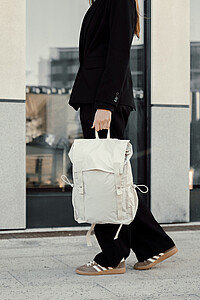 RCS Recycled Nylon Backpack, Beige