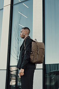 RCS Recycled Nylon Backpack, Brown