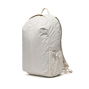 RCS Recycled Nylon Backpack with Front Zipper, Beige