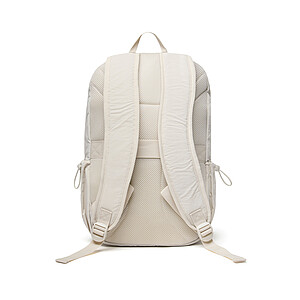 RCS Recycled Nylon Backpack with Front Zipper, Beige