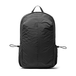 RCS Recycled Nylon Backpack with Front Zipper, Black