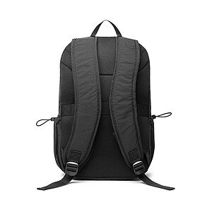 RCS Recycled Nylon Backpack with Front Zipper, Black