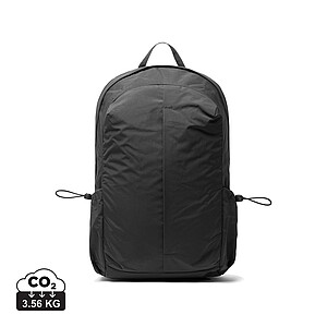 RCS Recycled Nylon Backpack with Front Zipper, Black