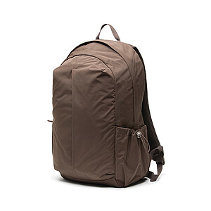 RCS Recycled Nylon Backpack with Front Zipper, Brown