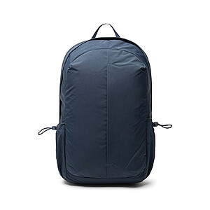 RCS Recycled Nylon Backpack with Front Zipper, Navy Blue