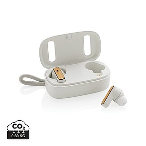 RCS recycled plastic & FSC® bamboo TWS earbuds