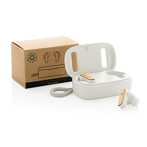 RCS recycled plastic & FSC® bamboo TWS earbuds