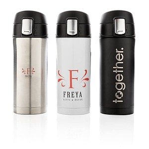 RCS Recycled stainless steel easy lock vacuum mug