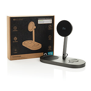 RCS Ultra-Fast 25W Magnetic Wireless Desk Charger, Grey