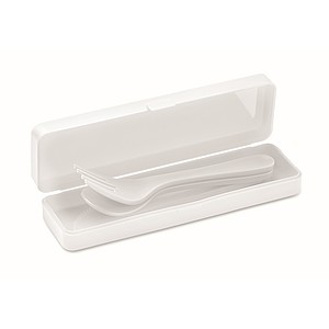 Re-usable PP portable cutlery set and case