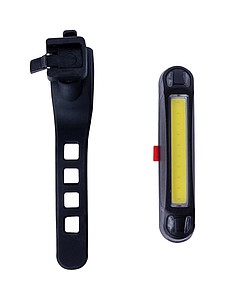 Rechargeable bicycle light, black