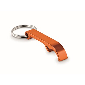 Recycled aluminium key ring, orange