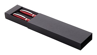 Recycled aluminium pen set, black