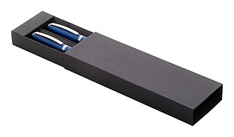 Recycled aluminium pen set, royal blue