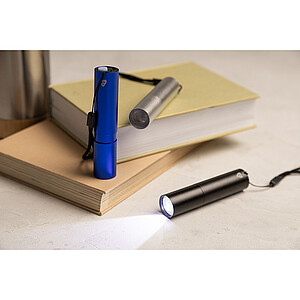 recycled aluminium rechargeable torch