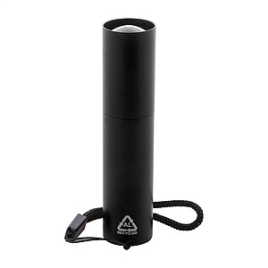 recycled aluminium rechargeable torch