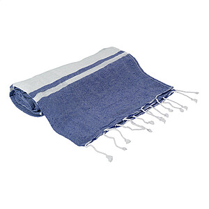 recycled cotton beach towel and drawstring bag