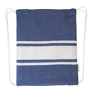 recycled cotton beach towel and drawstring bag