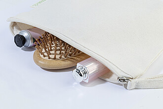 recycled cotton cosmetic bag