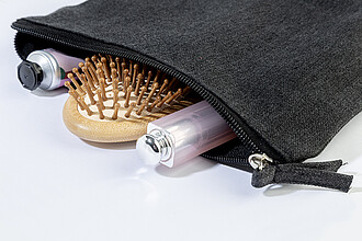 recycled cotton cosmetic bag