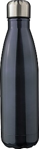 Recycled stainless steel double-walled flask 500 ml Clifford, gun metal