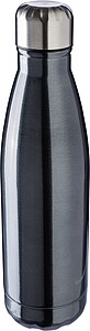 Recycled stainless steel single-walled flask 650 ml Cliff, gun metal