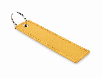 Remove before flight key ring, yellow