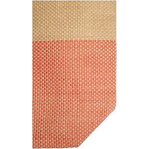 Rhythm straw paper large zipped tote bag 21L