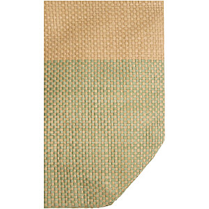 Rhythm straw paper large zipped tote bag 21L