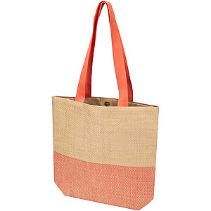 Rhythm straw paper tote bag 10L