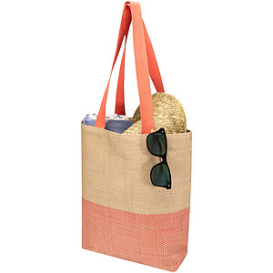 Rhythm straw paper tote bag 10L