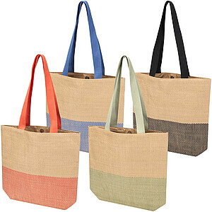 Rhythm straw paper tote bag 10L