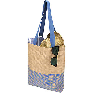 Rhythm straw paper tote bag 10L