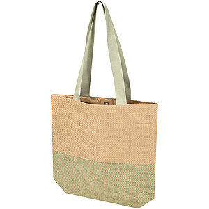 Rhythm straw paper tote bag 10L