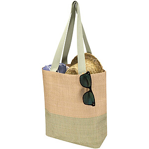 Rhythm straw paper tote bag 10L